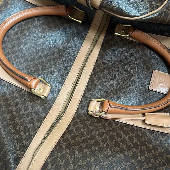 ❌SOLD❌ Celine Travel Tote Duffle Bag with Lock/Key Weekender - Picture 3 of 15